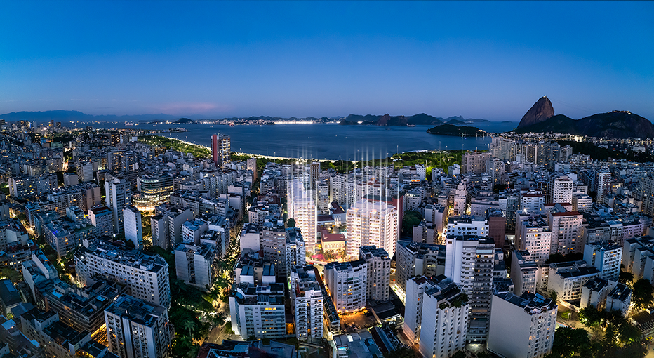 Vista aérea do Flamengo, Rio de Janeiro